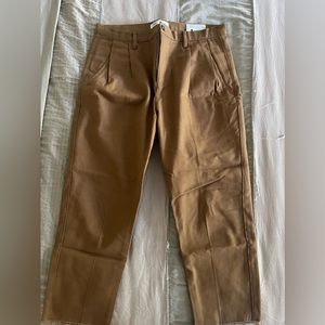 Zara pleated / tapered fit pants